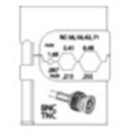 Gedore 8140-14 Modul-Einsatz für Koax-Verbinder RG 58/59/62/71