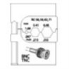 Gedore 8140-14 Modul-Einsatz für Koax-Verbinder RG 58/59/62/71