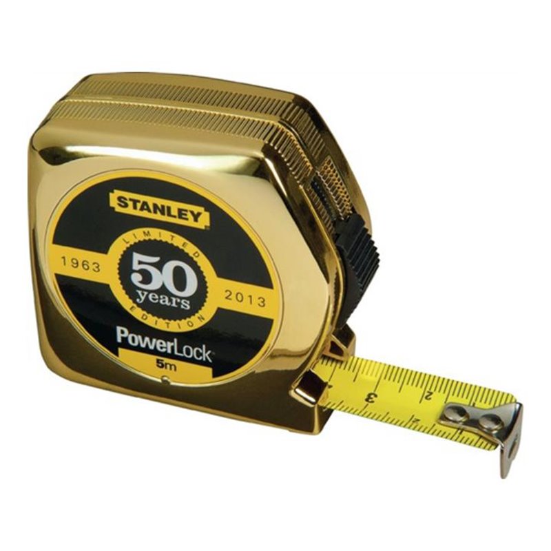 Taschenrollbandmaß L.5m B.19mm Powerlock Genauigk.II im Display STANLEY