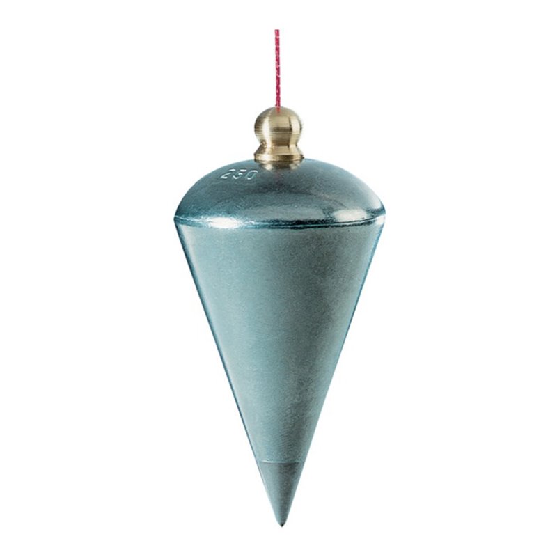 Senklot 1000g Birnenform Zink-Druckguss anschr.Messingkopf