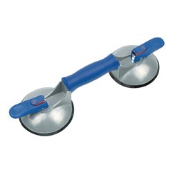 Saugheber Trgf.b.50 kg senkrecht,Kopf-D.120mm 2-Kopf Alu.-Körper