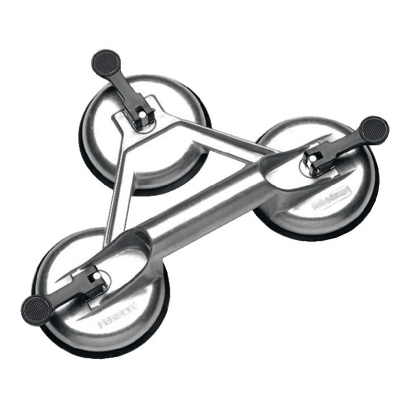 Saugheber 3Kopf b.100kg Kopf-D.120mm Alu.-Körper