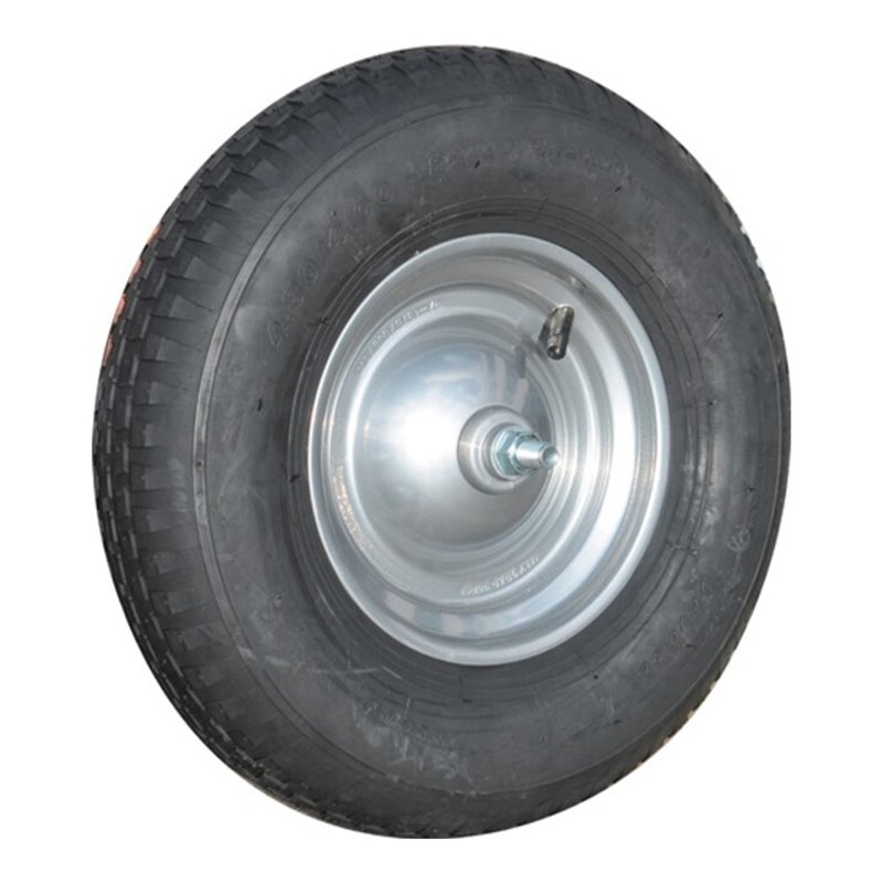 müba Luftrad m.Achse u.Kugell.D.400mm Radbreite 100mm