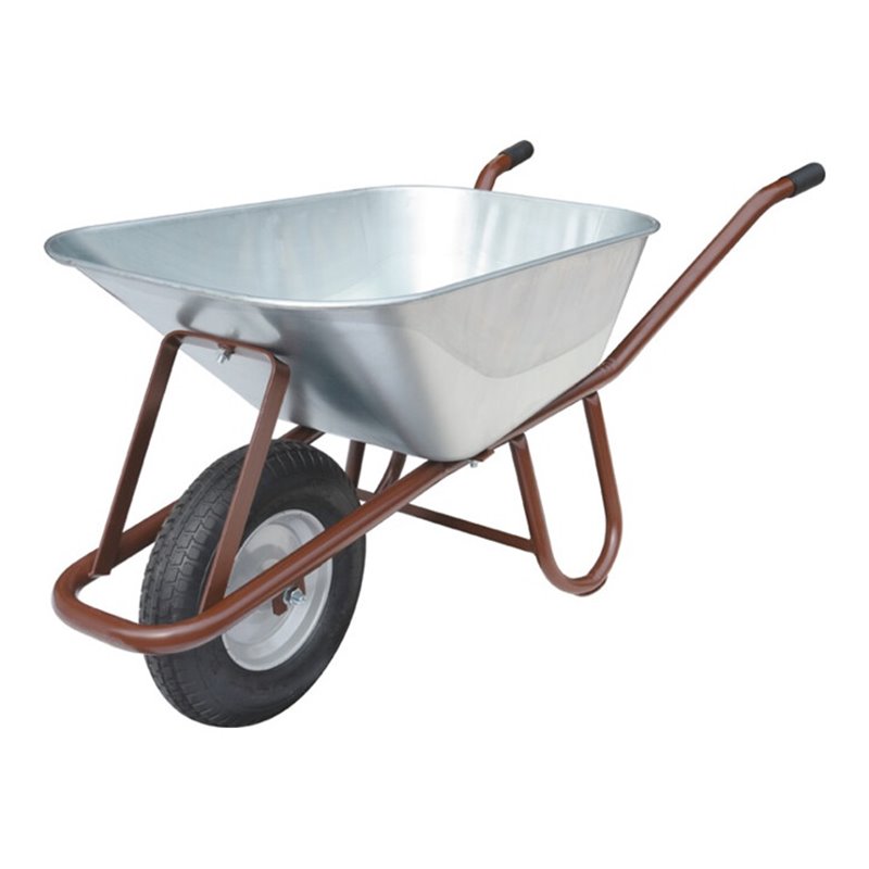 müba Tiefmuldenkarre Inhalt 90l auf Stahlfelge Bereifung Luftrad 400 x 100 mm