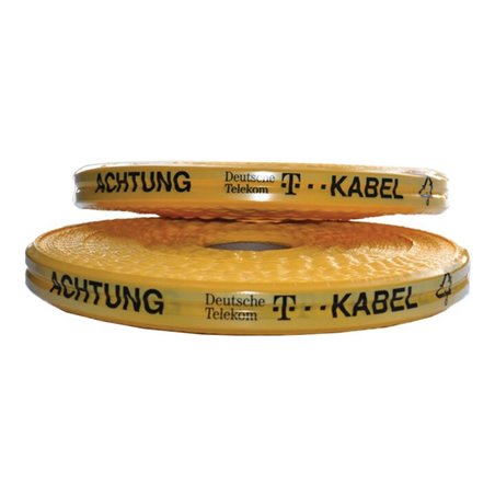 Multicoll Trassenwarnband L.250 m B.50mm Aufdruck A. Deutsche Telekom T-Kabel