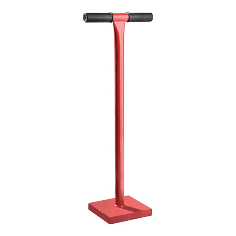 Erd-/Betonstampfer L.200mm B.200mm m.schwarzem Ku.T-Griff Stahl,lack.