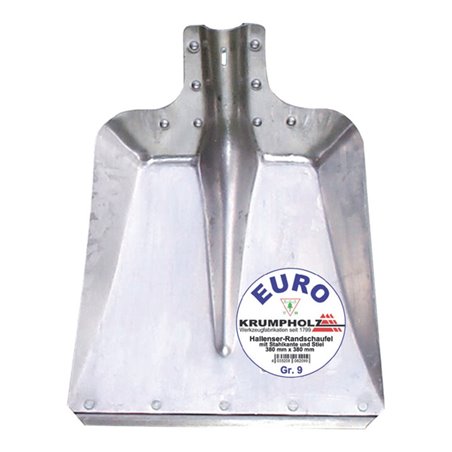 Hallenser Randschaufel FAVORIT Gr.9 380x380mm Aluminiumblech KRUMPHOLZ