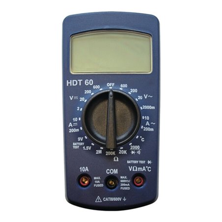 HDT Multimeter Digitalanzeige 2-600 V AC/DC 200 mA - 10 A AC/DC