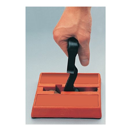 Permanenthandmagnet L160xB150xH25mm m.Exzenter am D-Griff Gesamt-H.175mm 1,4 kN