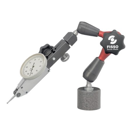 Magnetmessstativ STRATO-LINE R. 130mm Gesamt-H. 210mm Haftkraft 300 N FISSO