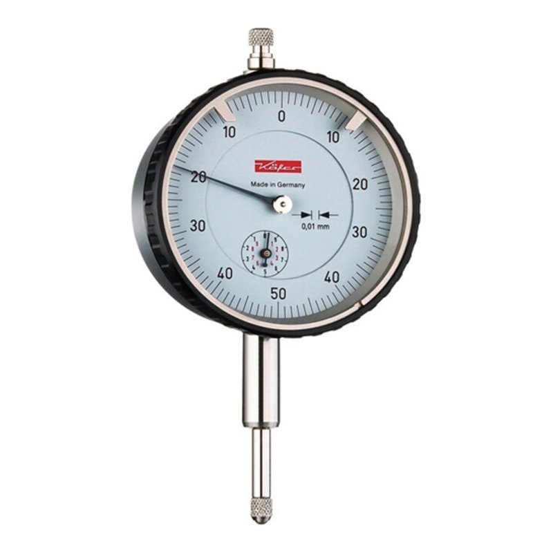 Messuhr M2T B 10mm Abl.0,01mm Ziffernbl.beids.0-50-0 m.Kal.KÄFER