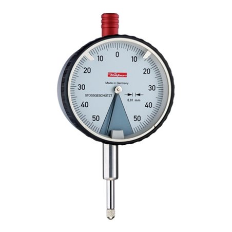 Sicherheitsmessuhr DIN 878 SI-100 1mm Abl.0,01mm m.Stoßschutz KÄFER