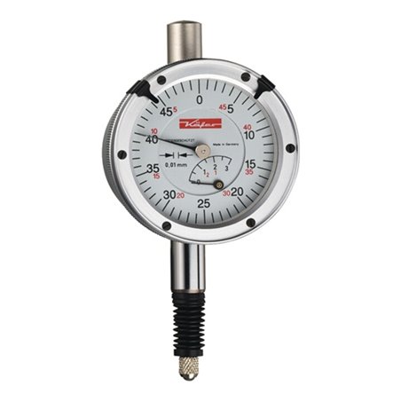 Messuhr KM4 SW 3mm Abl.0,01mm m.Stoßschutz m.Kal.KÄFER