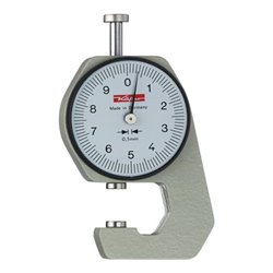 Taschendickenmessgerät K 15 0-10mm Abl. 0,1mm plan 6,35mm m. Kal. Käfer
