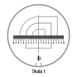 Schweizer Messskala Tech-Line Skala-D.25/2,5mm Duo-Skala 1-Standard