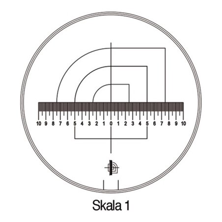 Schweizer Messskala Tech-Line Skala-D.25/2,5mm Duo-Skala 1-Standard