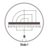 Schweizer Messskala Tech-Line Skala-D.25/2,5mm Duo-Skala 1-Standard