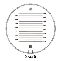 Schweizer Messskala Tech-Line Skala-D.25/2,5mm Duo-Skala 5
