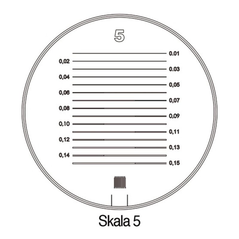 Schweizer Messskala Tech-Line Skala-D.25/2,5mm Duo-Skala 5
