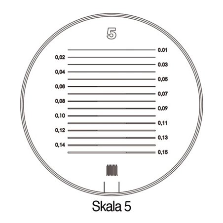 Schweizer Messskala Tech-Line Skala-D.25/2,5mm Duo-Skala 5