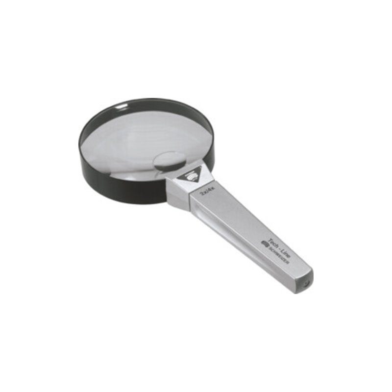 Schweizer Handlupe Tech-Line Vergr. 2x/4x Linsen-D.90/20mm