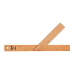 ECE Gehrungsmaß Schenkel-L.400mm m.Hohlkehle Weißbuchenholz