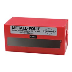 Metallfolie D.0,075mm VA 1.4301 L.2500mm B.150mm