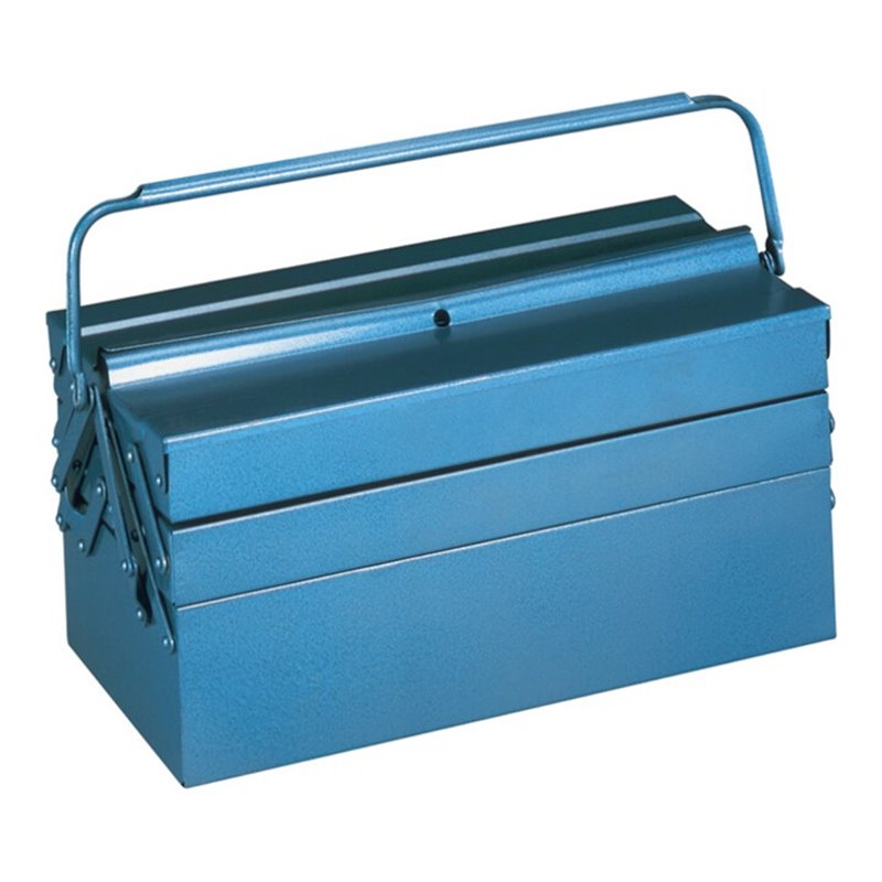 Werkzeugkasten blau 530x200x250mm Tragegriff umlegbar abschließbar
