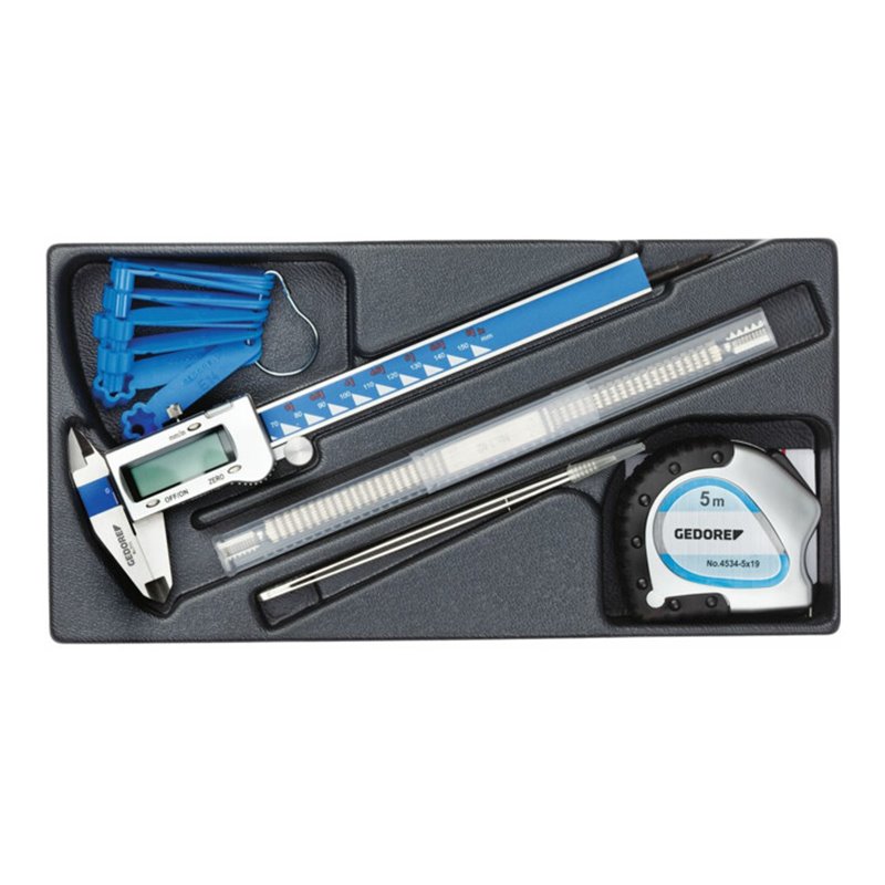 Gedore 1500 ES-711 Mess-Sortiment in 1/3 ES-Modul