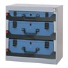 Dinzl Sortimentskastentresor B.416xT.256xH.434mm 3Fächer Einzelverriegelung Stahlblech