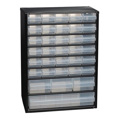 raaco Kleinteilemagazin B.306xT.150xH.420mm 34Schubl. m.Aufhängeloch Stahlgehäuse/PP