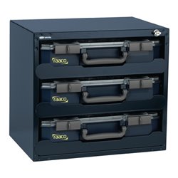 raaco Tresor SafeBox 80x3 (bestückt) B.452xT.330xH.405mm 3Sort.-Kästen‚ Stahlgehäuse/Kästen A.PP
