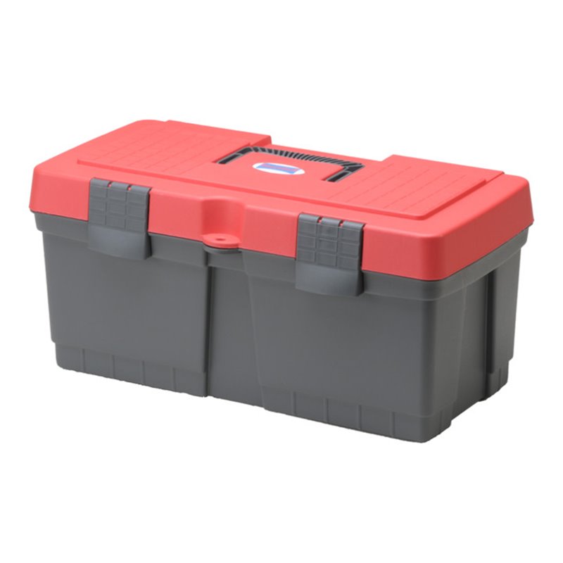 Hünersdorff Werkzeugkoffer ALPHA COMPACT aus PP grau/rot, 260x485x230 mm
