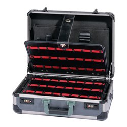 Werkzeugkoffer Alu, 460x340x165mm, 2 Werkzeugtafeln abschließbar