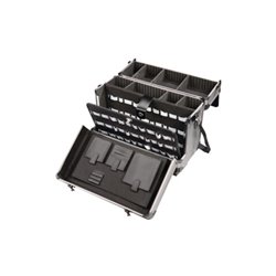 Werkzeugkoffer Alu, 490x245x355mm, mobil mit 2-teiligem Deckel, abschließbar