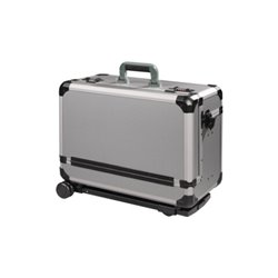 Werkzeugkoffer Alu, 490x245x355mm, mobil mit 2-teiligem Deckel, abschließbar