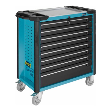 HAZET Werkstattwagen Assistent 179XL-8 Schubladen flach: 7 x 80 x 694 x 398 mm Schubladen hoch: 1 x 165 x 694 x 398 mm