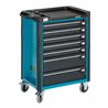 HAZET Werkstattwagen Assistent 179-7 Schubladen flach: 5 x 80 x 527 x 398 mm Schubladen hoch: 2 x 165 x 527 x 398 mm