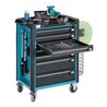 HAZET Werkstattwagen Assistent 179-7 Schubladen flach: 5 x 80 x 527 x 398 mm Schubladen hoch: 2 x 165 x 527 x 398 mm