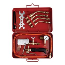 Hartlötgarnitur 10-tlg.im Stahlblechkasten Propan KAYSER