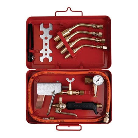 Hartlötgarnitur 10-tlg.im Stahlblechkasten Propan KAYSER