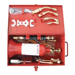 Lötkoffer z.Weichlöten im Stahlblechkasten m.Kleinstfl.Propan kpl.a.gestattet