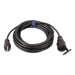 Schutzkontaktverlängerung 16 A 250 V 20m H07RN-F 3x1,5 mm² schwarz IP44