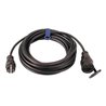Schutzkontaktverlängerung 16 A 250 V 20m H07RN-F 3x1,5 mm² schwarz IP44