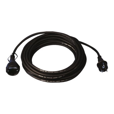 Schutzkontaktverlängerung 16 A 250 V 25m H05RR-F 3x1,5 mm² schwarz