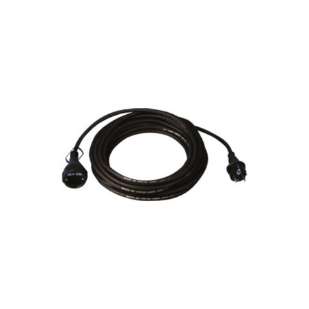 Schutzkontaktverlängerung 16 A 250 V 10m H05RR-F 3x1,5 mm² schwarz