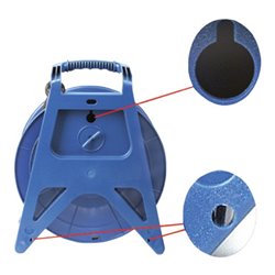 Jäger Direkt Drehstromkabeltrommel Kabel-L.30m H07RN-F 5G2,5 1xCEE 16A 3xSchutzkontakt IP54