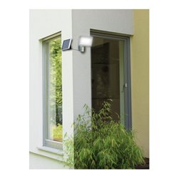 Solar LED-Strahler SOL 80 ALU IP44 mit Infrarot-Bewegungsmelder 8xLED 0,5W 350lm Kabellänge 4,75m Farbe ALU