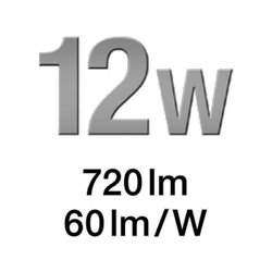 Sensor LED-Strahler 198 LEDs 12W 720Lumen m. Bewegungsm. weiß