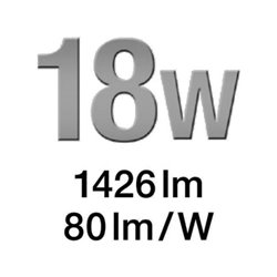 Sensor LED-Strahler 330 LEDs 18W 1426Lumen m. Bewegungsm. weiß